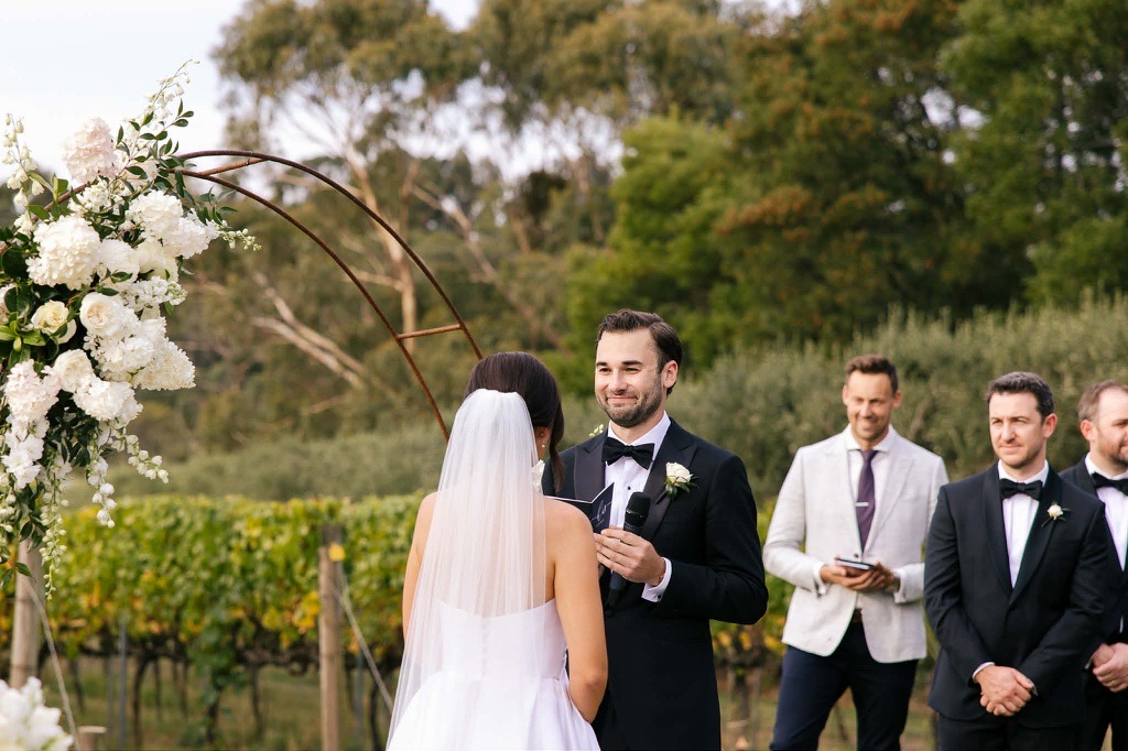 Wedding ceremony on the Mornington Peninsula