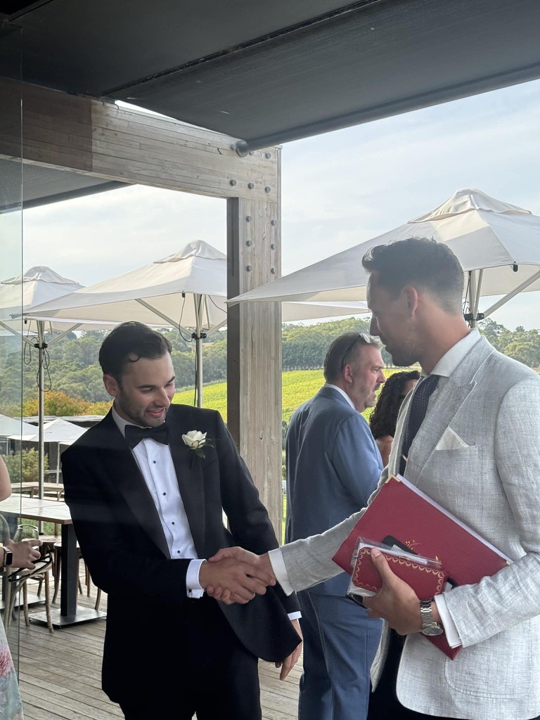 Romantic wedding ceremony Mornington Peninsula